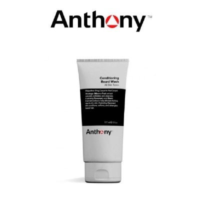 ANTHONY Conditioning Beard Wash for All Skin Types (Blueberry Fruit Extract + Rosemary + Blackcurrant) 177ml