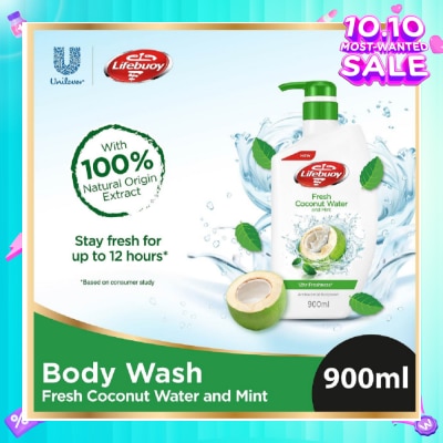 LIFEBUOY Lifebuoy Fresh Coconut Water & Mint Antibacterial Bodywash 900ml