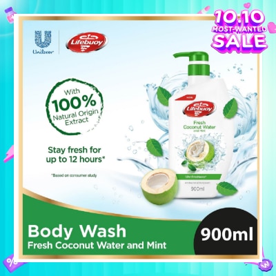 LIFEBUOY Lifebuoy Fresh Coconut Water & Mint Antibacterial Bodywash 900ml