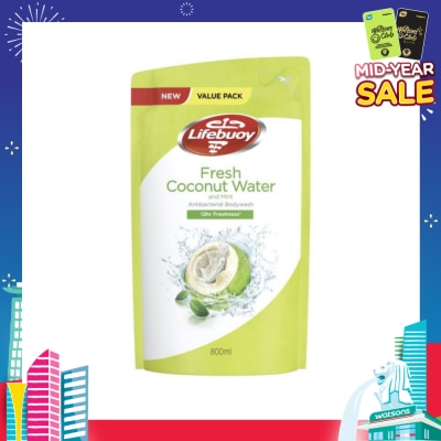 LIFEBUOY Lifebuoy Fresh Coconut Water & Mint Antibacterial Bodywash 800ml
