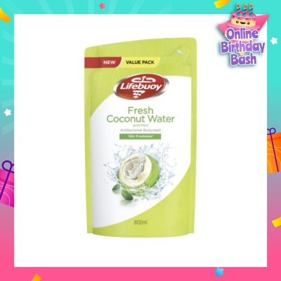 LIFEBUOY Lifebuoy Fresh Coconut Water & Mint Antibacterial Bodywash 800ml