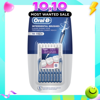 ORAL B Clean Dental Floss Interdental Toothbrush 10s image