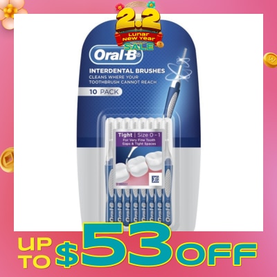 ORAL-B Clean Dental Floss Interdental Toothbrush 10s