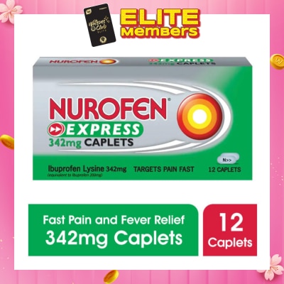 NUROFEN Express Pain & Fever Relief Caplet 342mg 12s