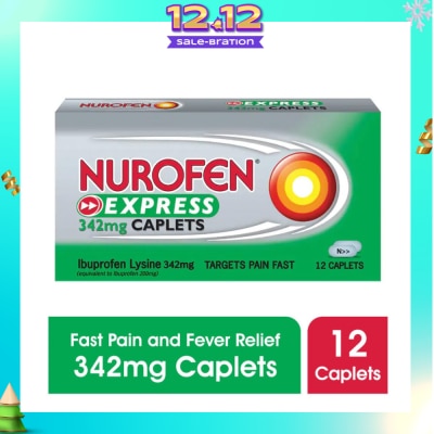 NUROFEN Express Pain & Fever Relief Caplet 342mg 12s