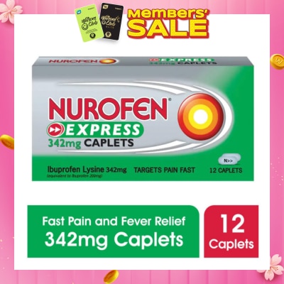 NUROFEN Express Pain & Fever Relief Caplet 342mg 12s