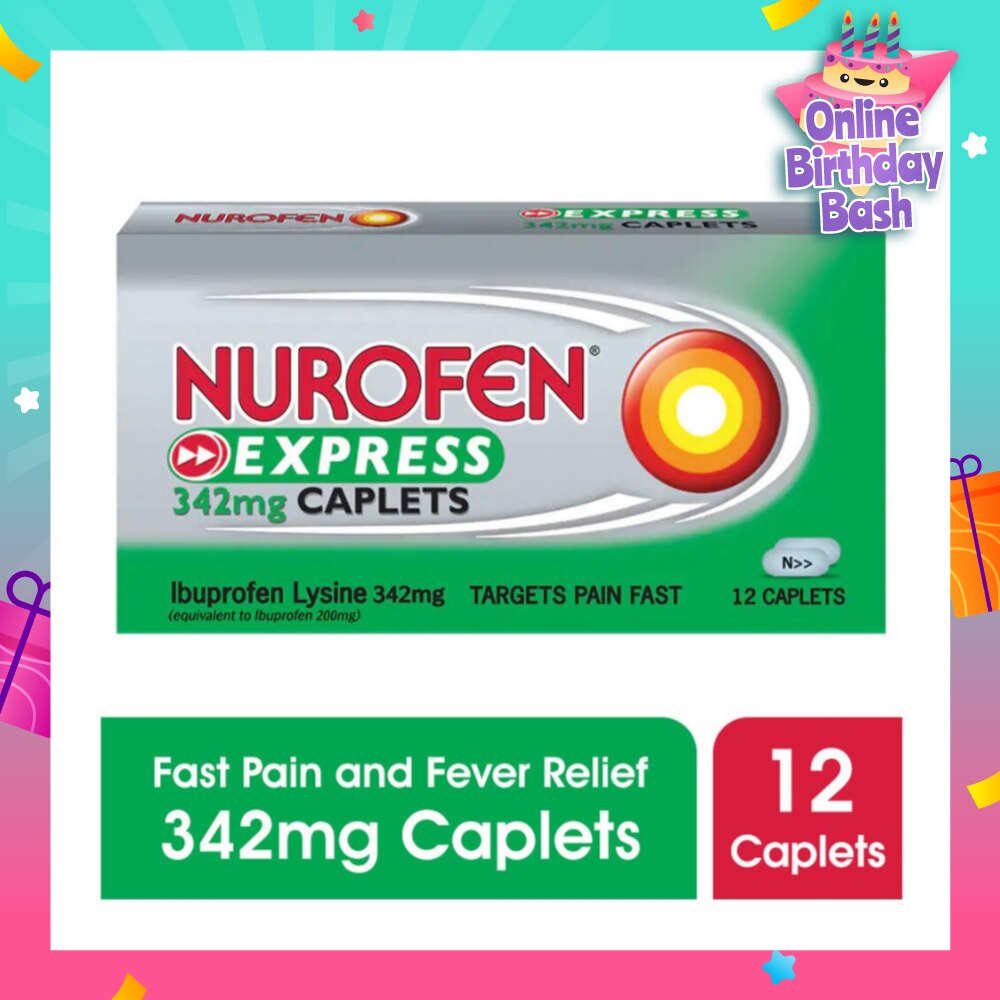 Express Pain & Fever Relief Caplet 342mg 12s