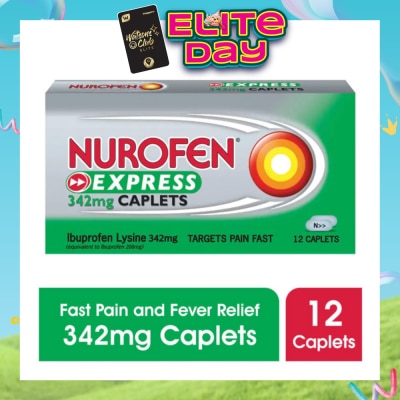 NUROFEN - Express Pain & Fever Relief Caplet 342mg 12s