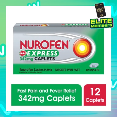 NUROFEN Express Pain & Fever Relief Caplet 342mg 12s