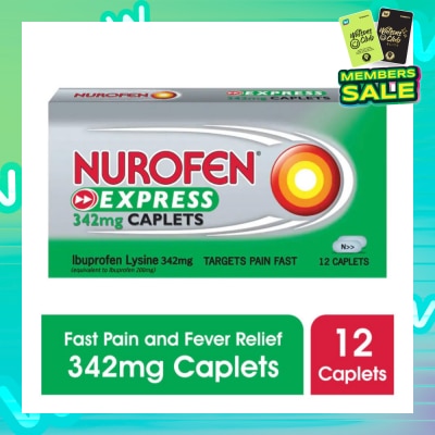 NUROFEN Express Pain & Fever Relief Caplet 342mg 12s