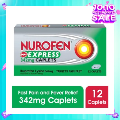 NUROFEN Express Pain & Fever Relief Caplet 342mg 12s
