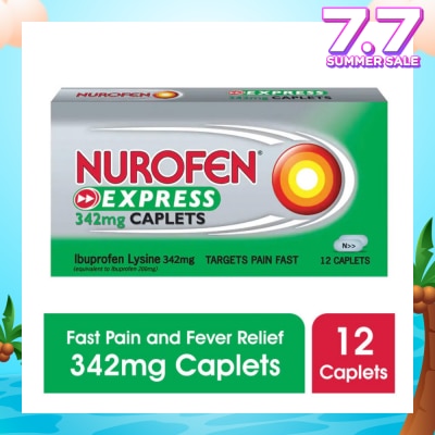 NUROFEN Express Pain & Fever Relief Caplet 342mg 12s