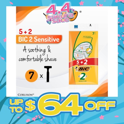 BIC - Sensitive Disposable Twin Blade Shaver 7s