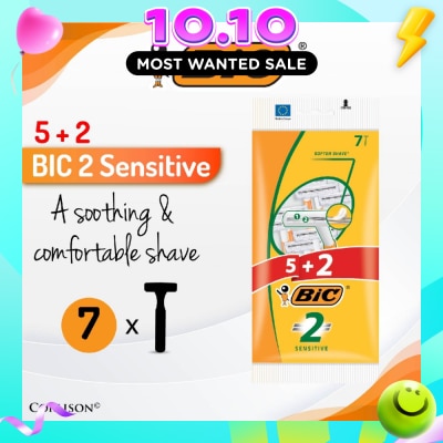 BIC Sensitive Disposable Twin Blade Shaver 7s image
