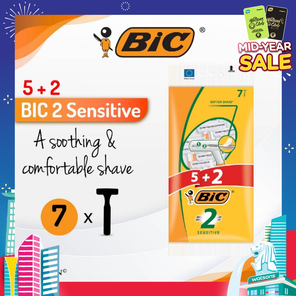Sensitive Disposable Twin Blade Shaver 7s