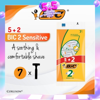 BIC - Sensitive Disposable Twin Blade Shaver 7s