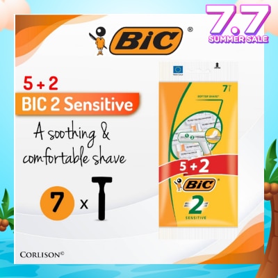 BIC Sensitive Disposable Twin Blade Shaver 7s