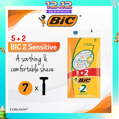 BIC Sensitive Disposable Twin Blade Shaver 7s