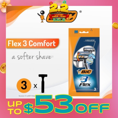 BIC Flex 3 Comfort Disposable Shaver 3s
