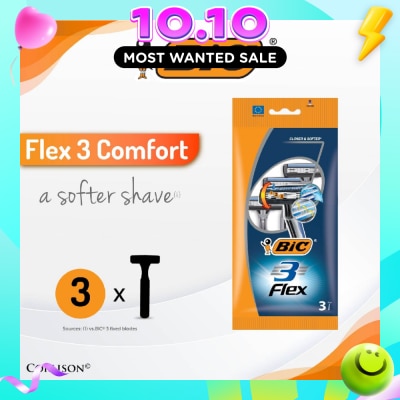 BIC Flex 3 Comfort Disposable Shaver 3s image