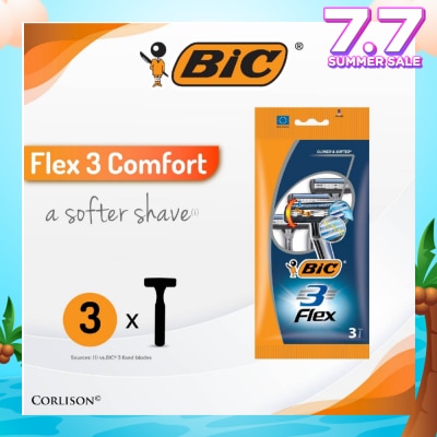BIC Flex 3 Comfort Disposable Shaver 3s