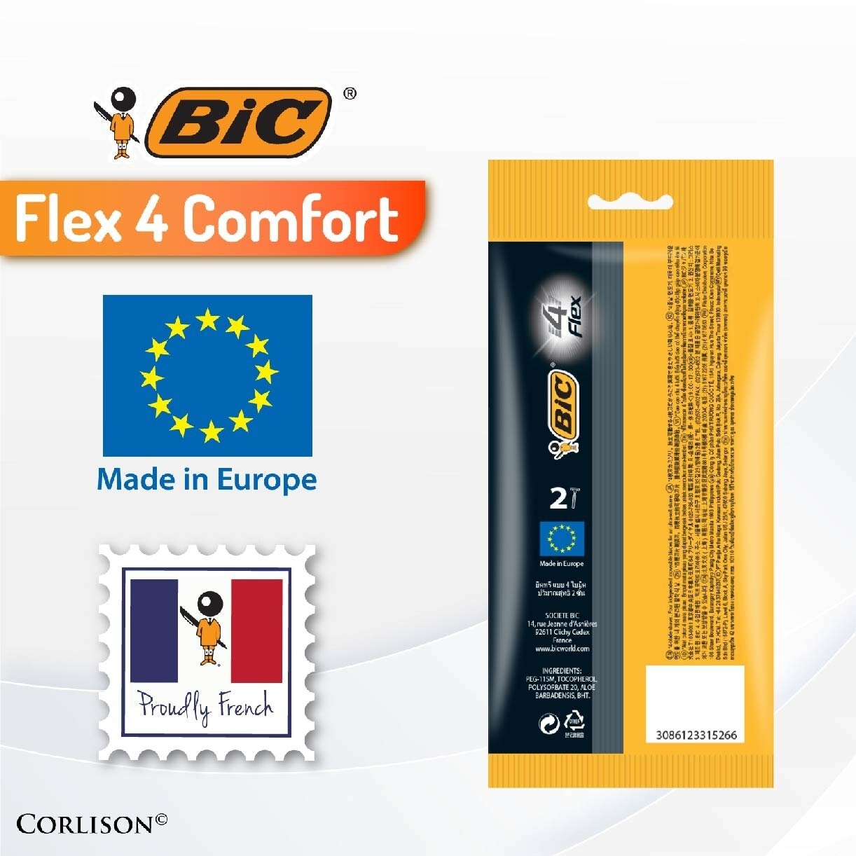 FLEX 4 Comfort Disposable Shaver 2s