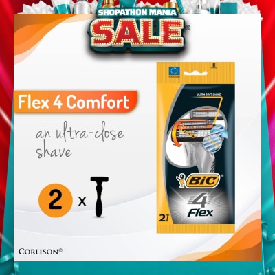 BIC - FLEX 4 Comfort Disposable Shaver 2s