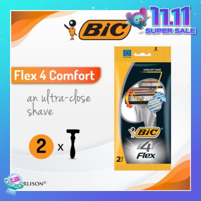 BIC FLEX 4 Comfort Disposable Shaver 2s