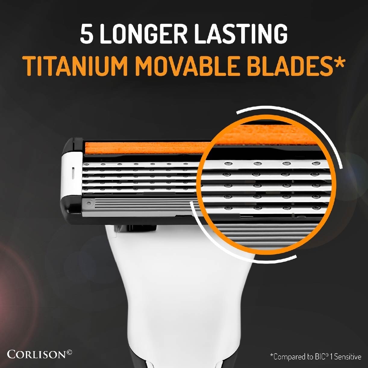 Hybrid Flex 5 Disposable Shaver consists Handle 1s + Nano Tech Blade 5s