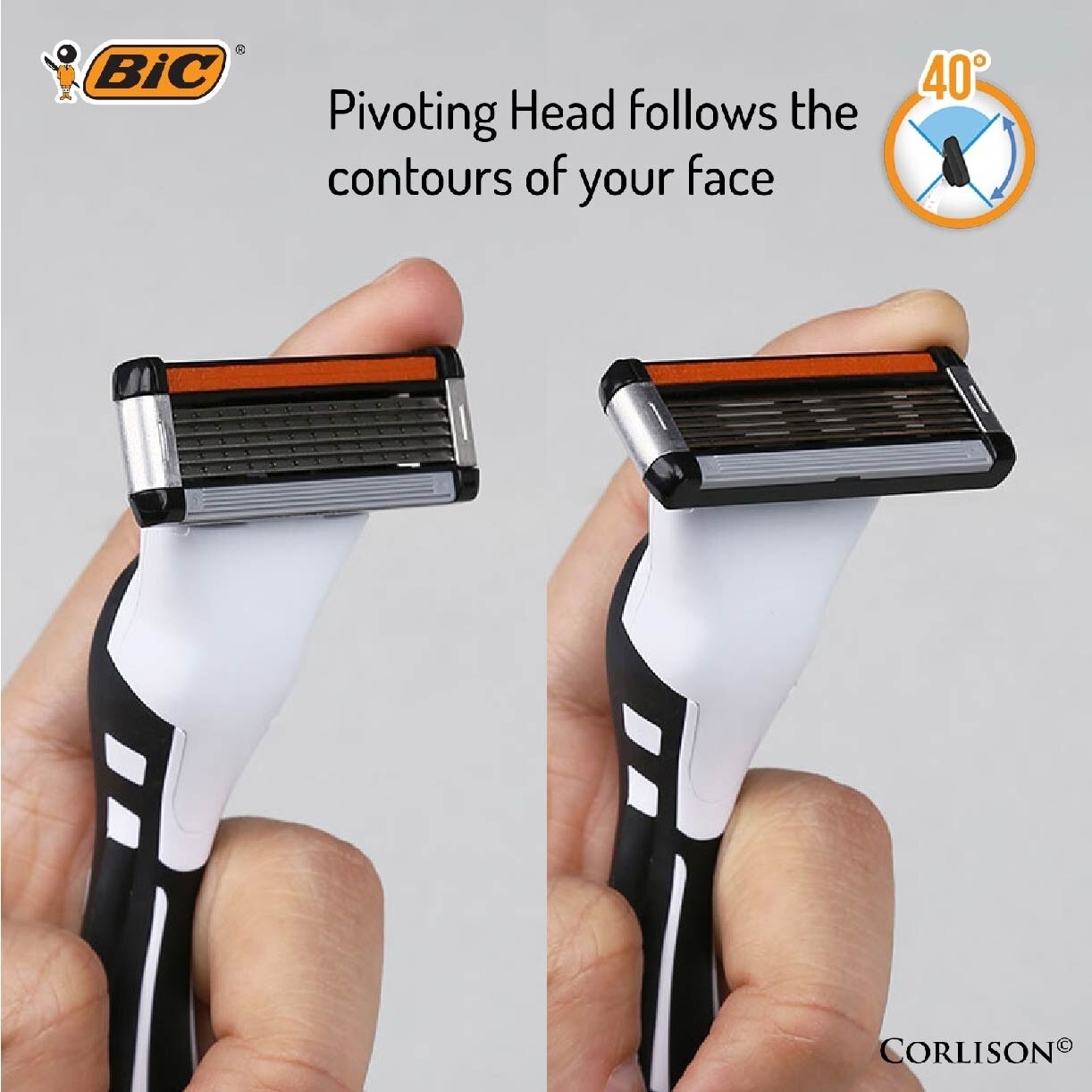 Hybrid Flex 5 Disposable Shaver consists Handle 1s + Nano Tech Blade 5s