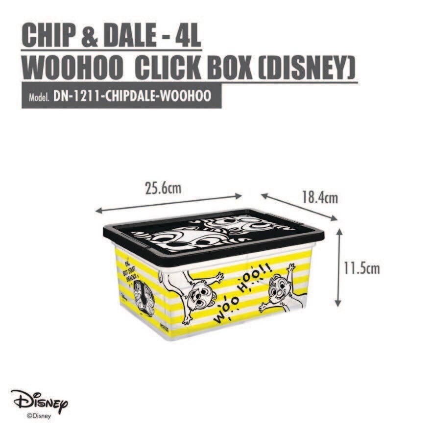 Disney Chip & Dale 4L Woohoo Click Box  1s