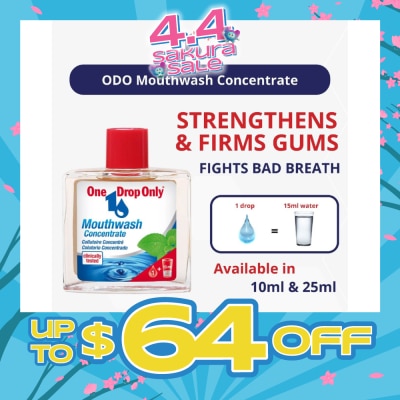 ONE DROP ONLY - AntiBacterial Mouthwash Concentrate 10ml (Expiry: Oct`2026)