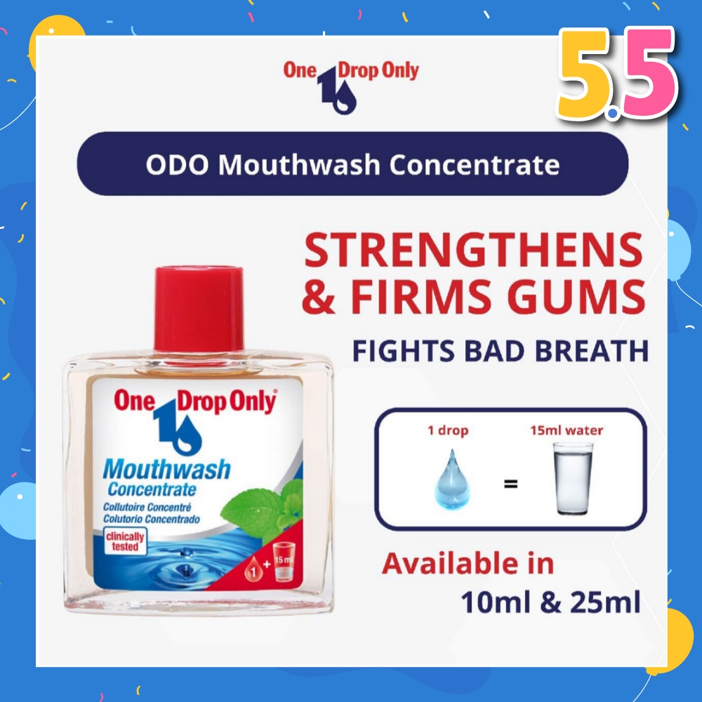 AntiBacterial Mouthwash Concentrate (Prevents Bad breath + Strengthens Gums) 10ml