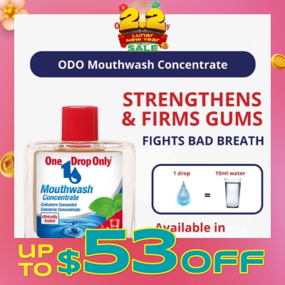 ONE DROP ONLY AntiBacterial Mouthwash Concentrate 10ml (Expiry: Oct`2026)
