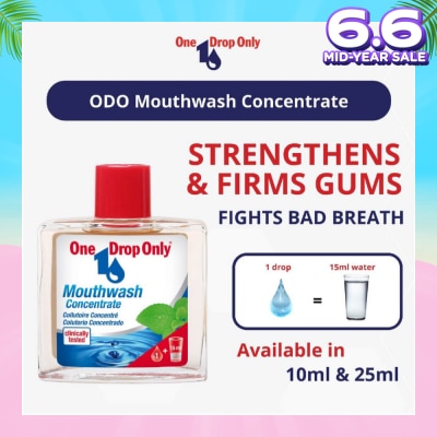 ONE DROP ONLY AntiBacterial Mouthwash Concentrate 10ml (Expiry: Mar`2026)