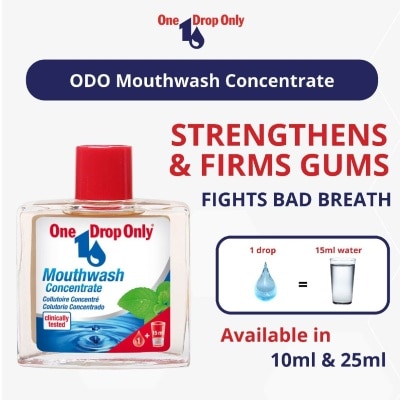 ONE DROP ONLY AntiBacterial Mouthwash Concentrate (Prevents Bad breath + Strengthens Gums) 25ml