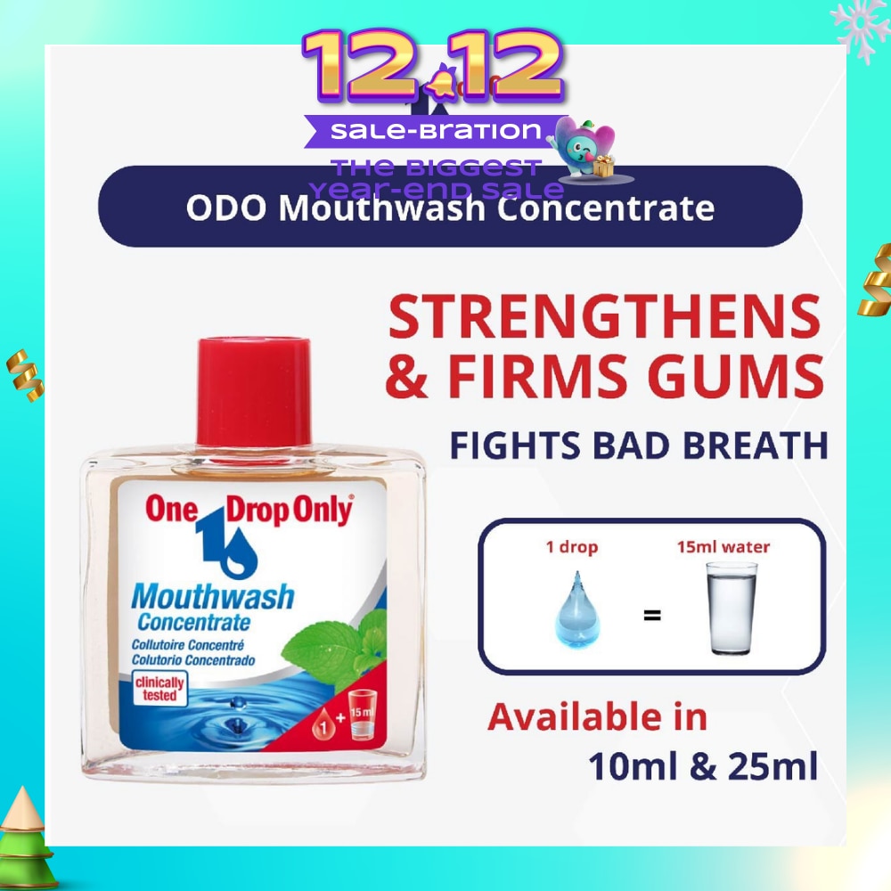 AntiBacterial Mouthwash Concentrate (Prevents Bad breath + Strengthens Gums) 25ml