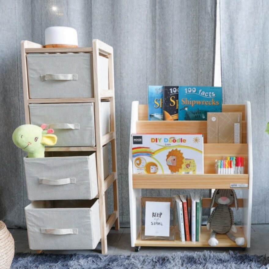 Multipurpose Bookshelf White 1s