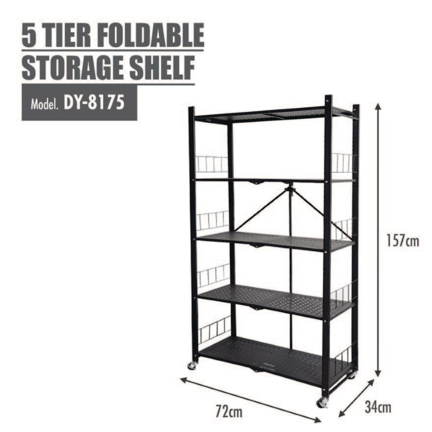 5 Tier Foldable Storage Shelf 1s