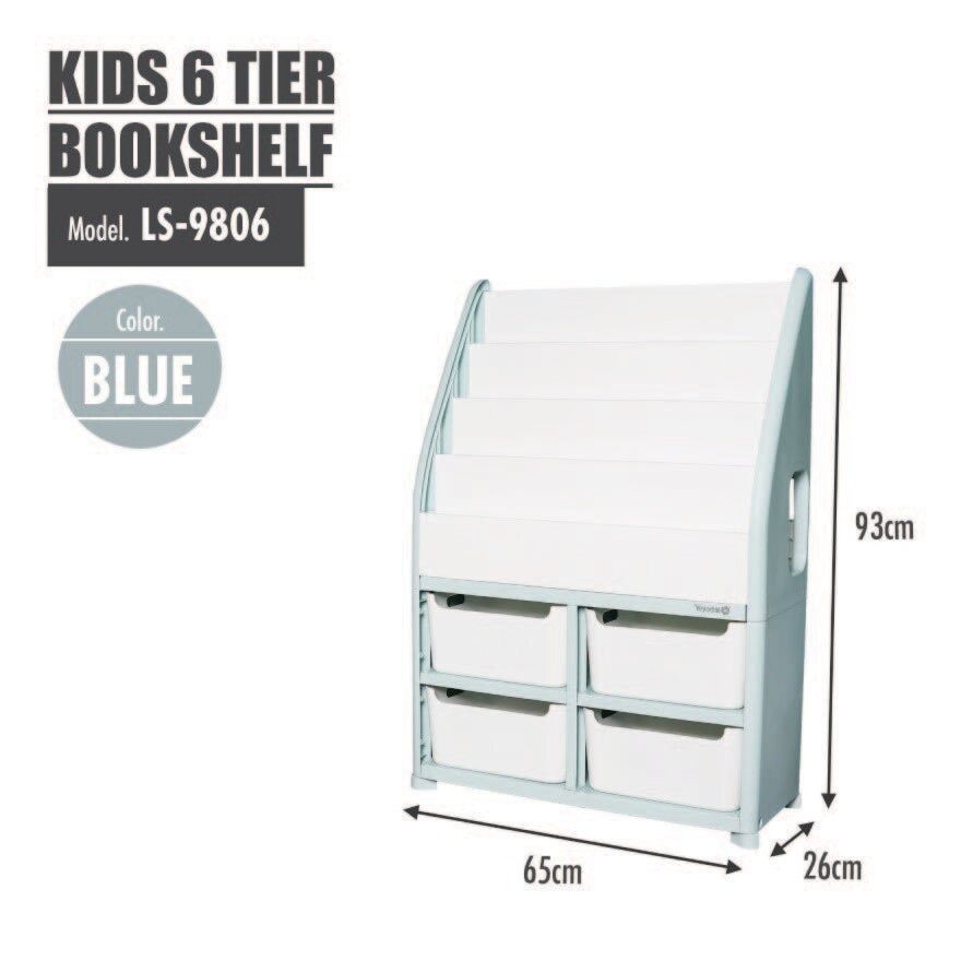 TOCAR Kids 6 Tier Bookshelf 1s