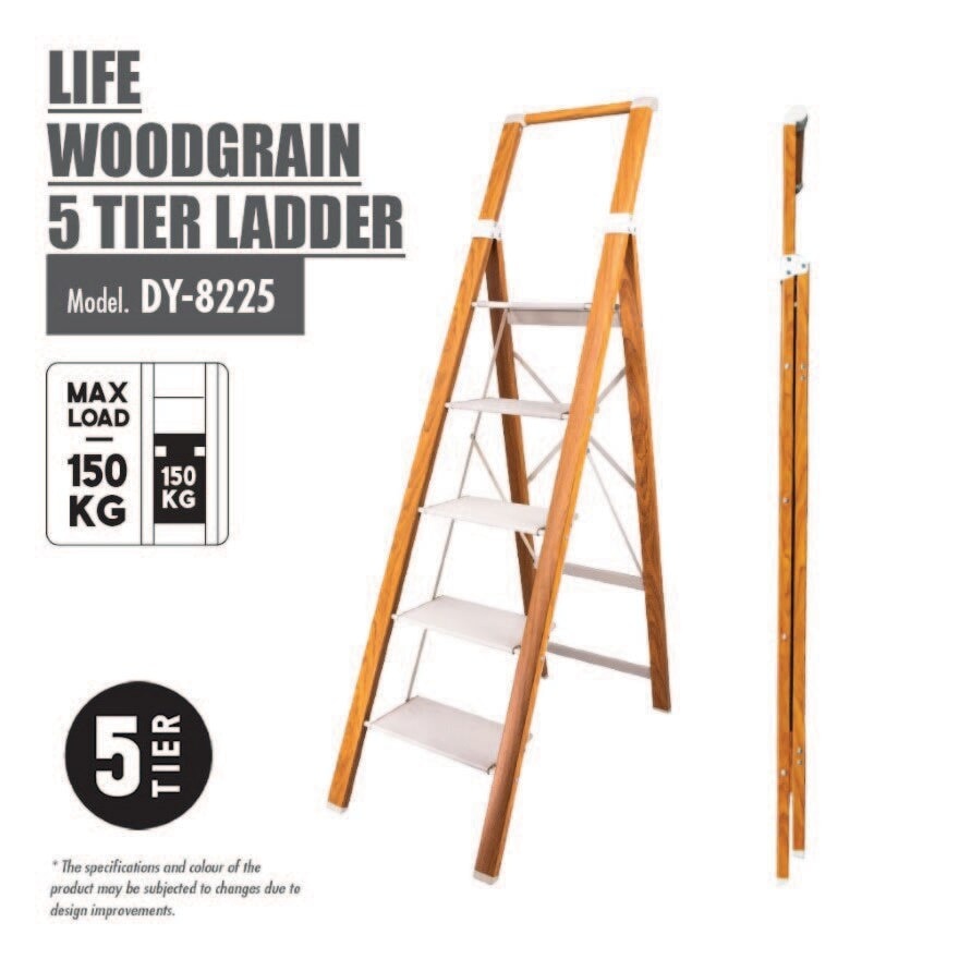 Woodgrain 5 Tier Ladder 1s