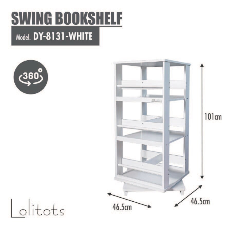 Swing Bookshelf White 1s