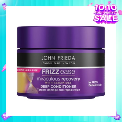 JOHN FRIEDA Frizz Ease Miraculous Recovery with Ceramides Deep Conditioner (For Frizzy Damaged Hair) 250ml
