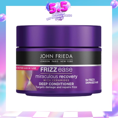JOHN FRIEDA - Frizz Ease Miraculous Recovery with Ceramides Deep Conditioner (For Frizzy Damaged Hair) 250ml