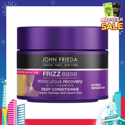 JOHN FRIEDA Frizz Ease Miraculous Recovery with Ceramides Deep Conditioner (For Frizzy Damaged Hair) 250ml