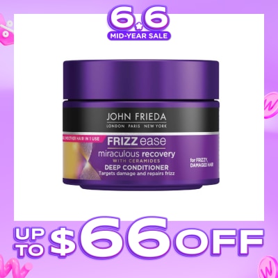JOHN FRIEDA - Frizz Ease Miraculous Recovery with Ceramides Deep Conditioner (For Frizzy Damaged Hair) 250ml