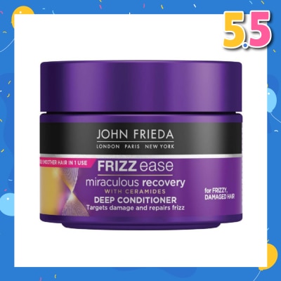 JOHN FRIEDA Frizz Ease Miraculous Recovery with Ceramides Deep Conditioner (For Frizzy Damaged Hair) 250ml