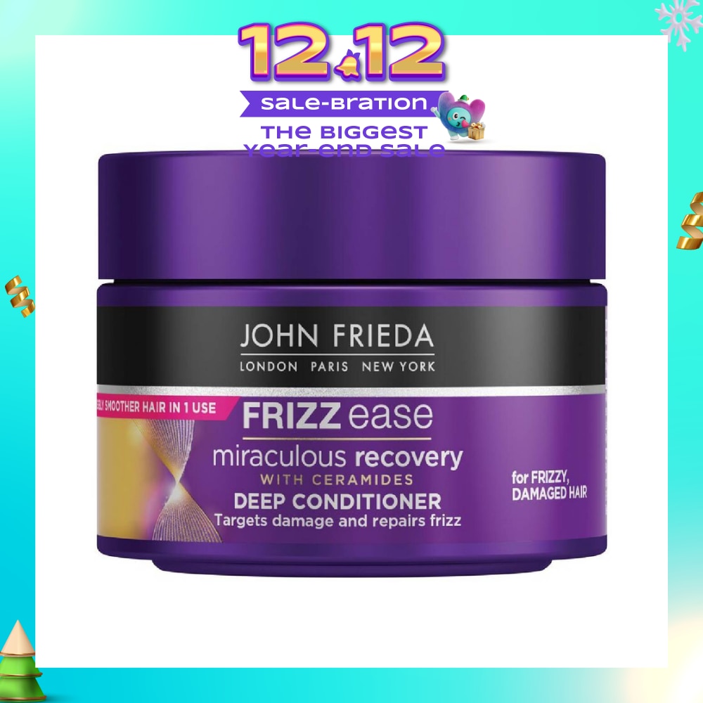Frizz Ease Miraculous Recovery with Ceramides Deep Conditioner (For Frizzy Damaged Hair) 250ml
