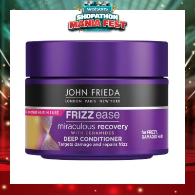 JOHN FRIEDA - Frizz Ease Miraculous Recovery with Ceramides Deep Conditioner (For Frizzy Damaged Hair) 250ml