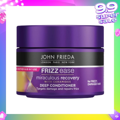 JOHN FRIEDA Frizz Ease Miraculous Recovery with Ceramides Deep Conditioner (For Frizzy Damaged Hair) 250ml